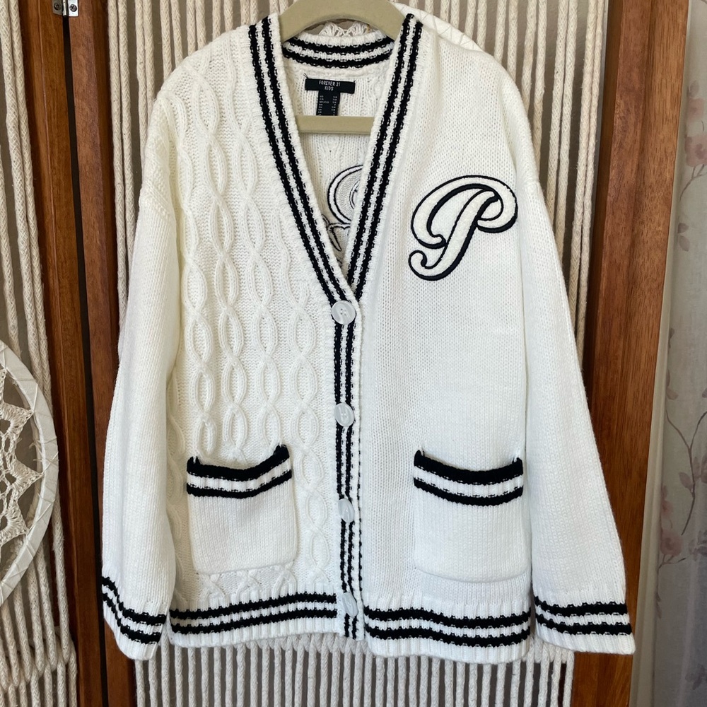 Forever 21 Kids Cable Knit Cardigan